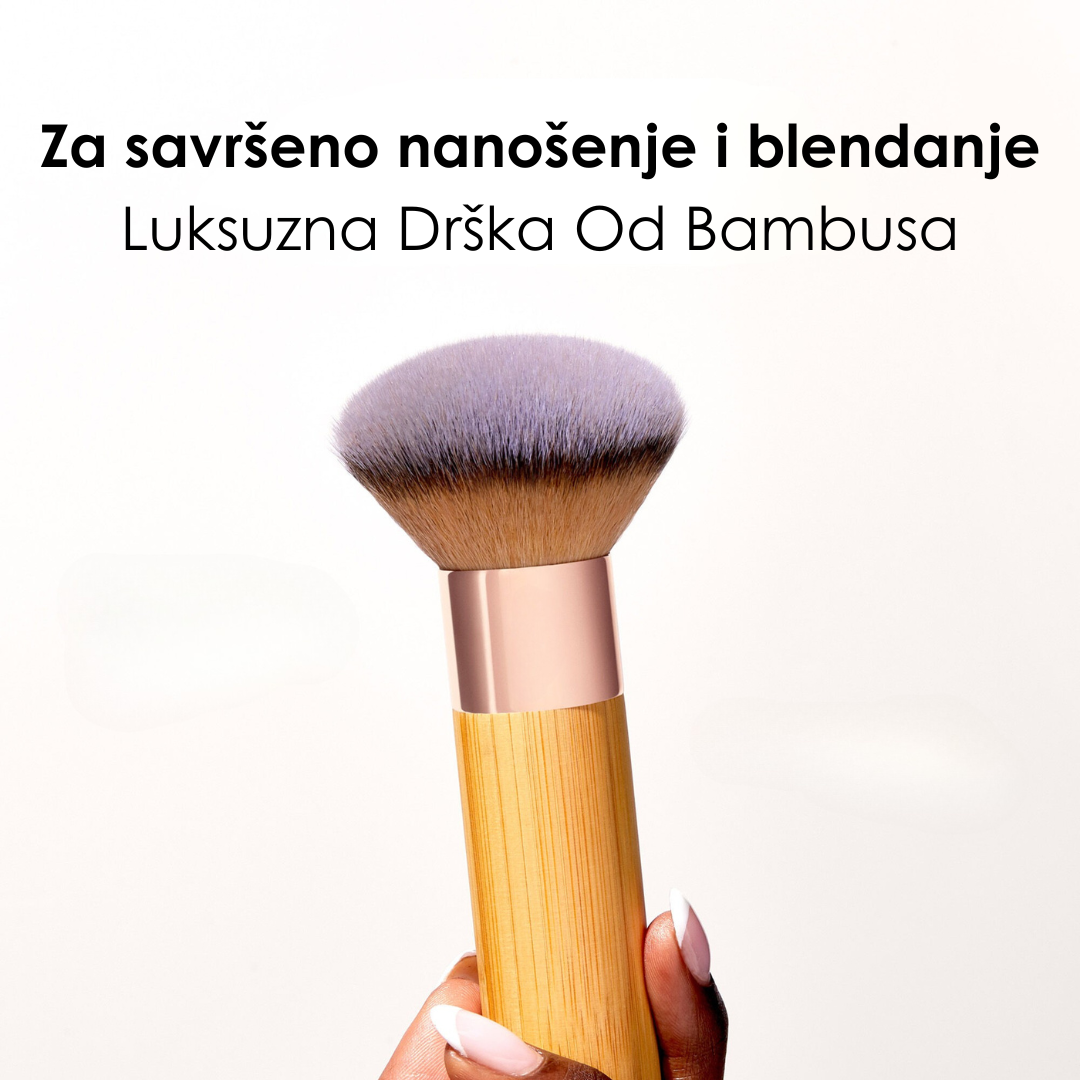 AirGlow™ Četkica za Puder – Profesionalni Završni Dodir Kod Kuće