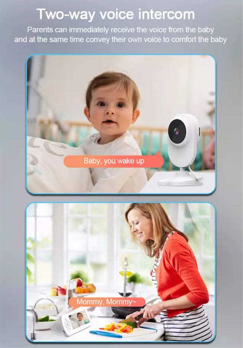 Pametni WiFi Monitor za Bebe s LCD Ekranom - Sigurnost i Mir na Dohvat Ruke