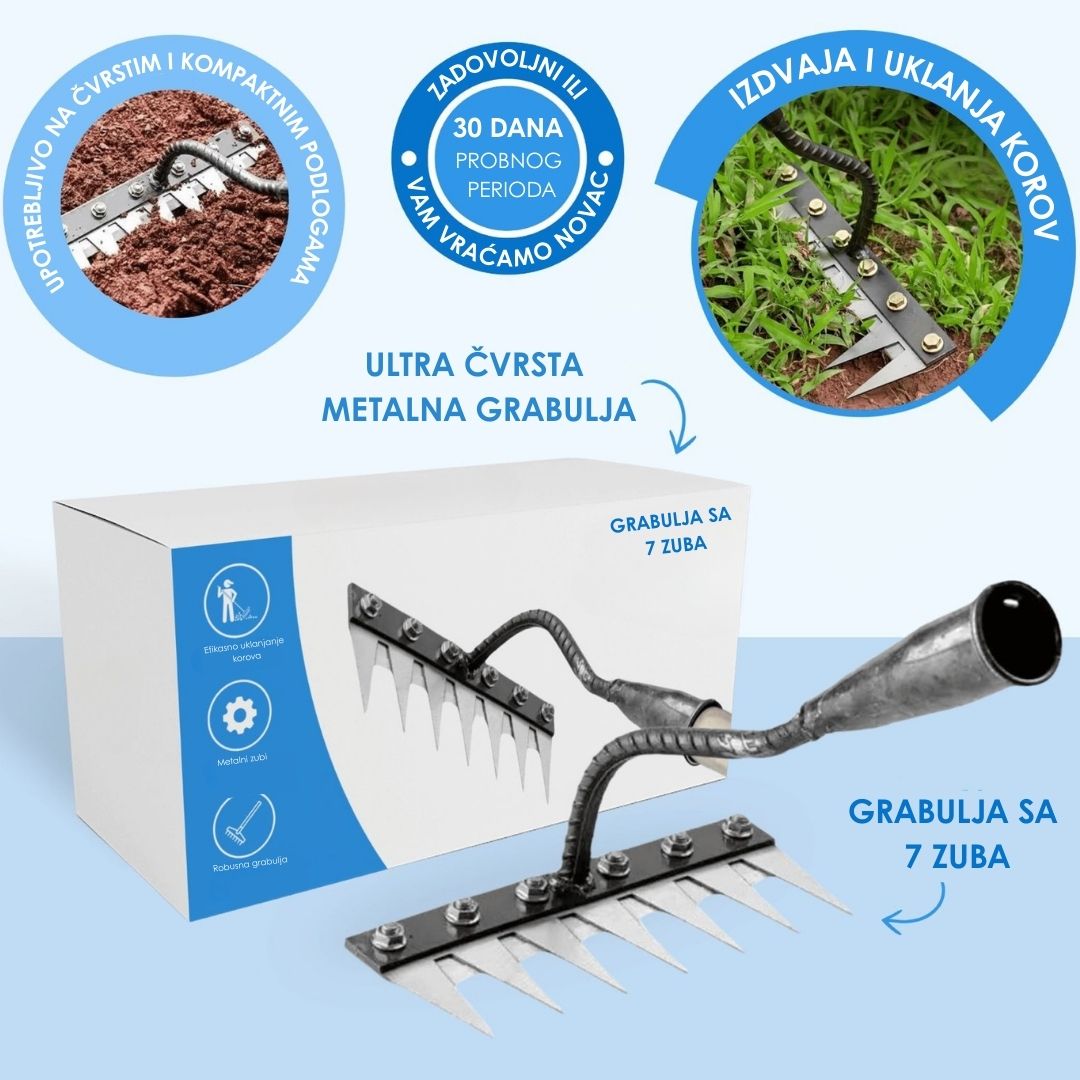 Revolucionarna grabulja za uklanjanje korova