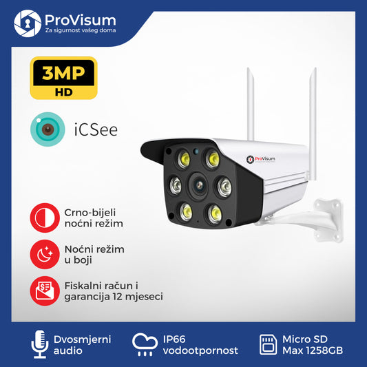 Smart WiFi Kamera 3MP: Savršena Zaštita za Svaki Dom i Poslovni Prostor