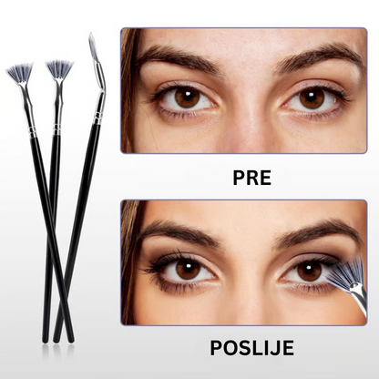LashLift™ Ugaone Četkice – Savršene Trepavice za Sekundu - Set od 3