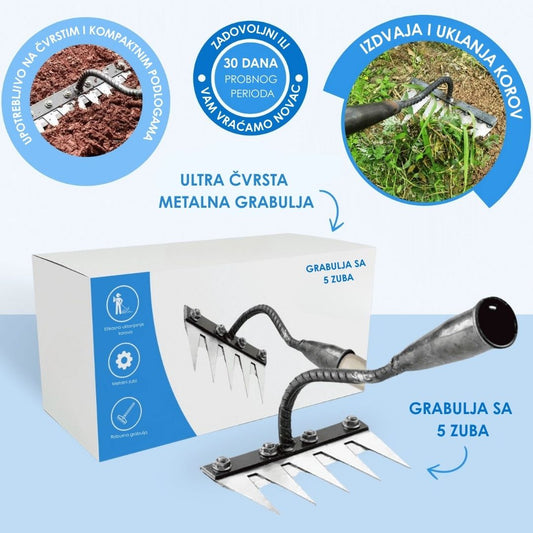 Revolucionarna grabulja za uklanjanje korova